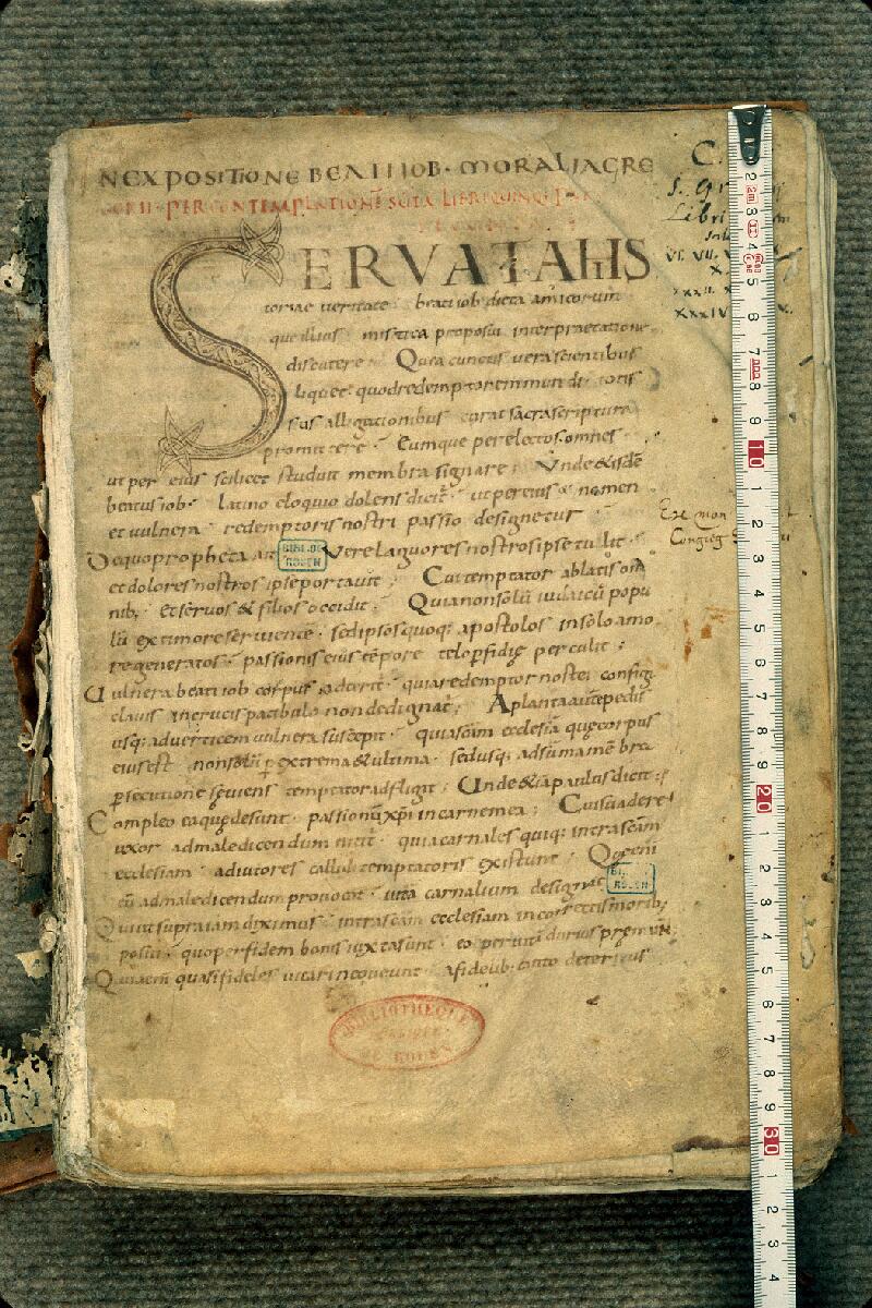 Rouen, Bibl. mun., ms. 0496, f. 001 - vue 1