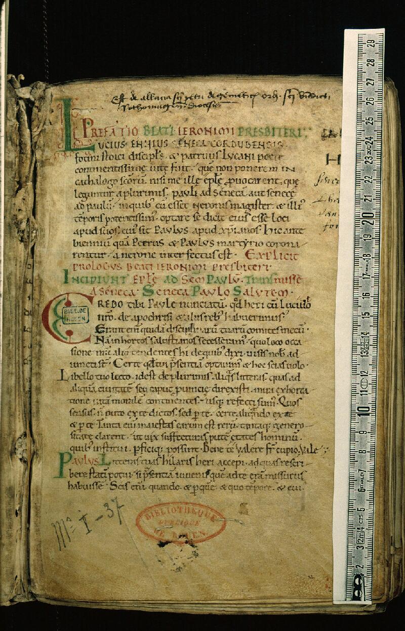 Rouen, Bibl. mun., ms. 0931, f. 001 - vue 1