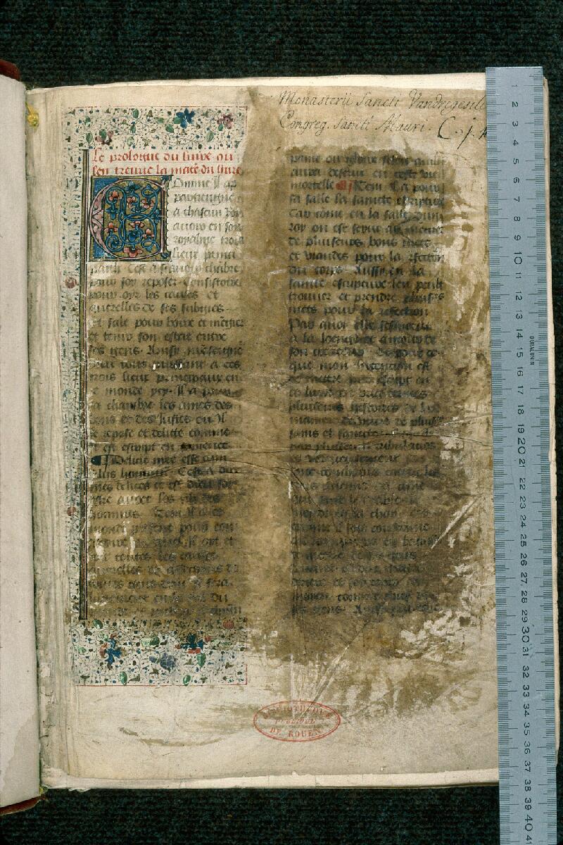 Rouen, Bibl. mun., ms. 1139, f. 001 - vue 1