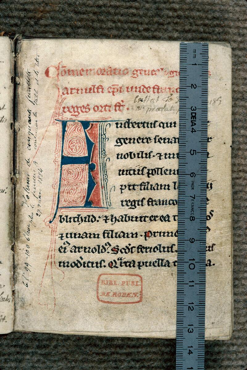 Rouen, Bibl. mun., ms. 1211, p. 001 - vue 1