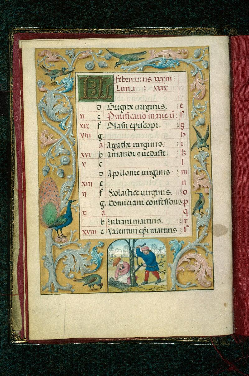 Rouen, Bibl. mun., ms. 3028, f. 002v - vue 1