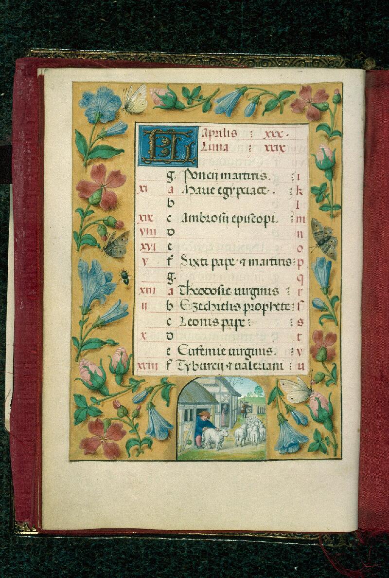 Rouen, Bibl. mun., ms. 3028, f. 004v - vue 1