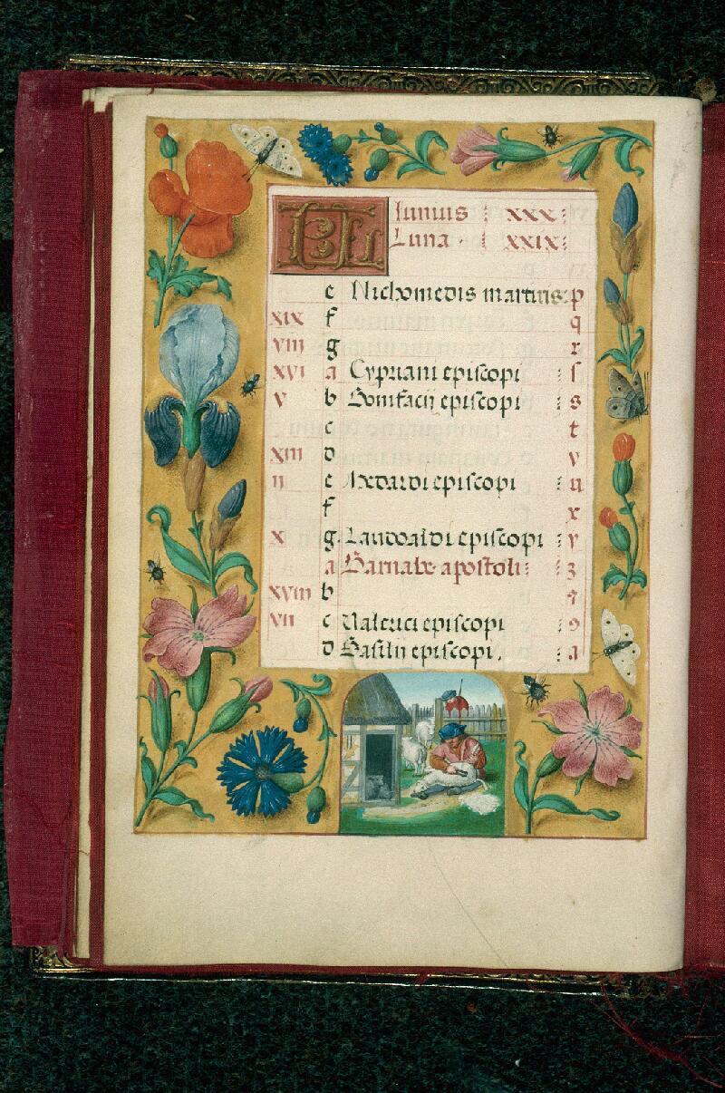 Rouen, Bibl. mun., ms. 3028, f. 006v - vue 1