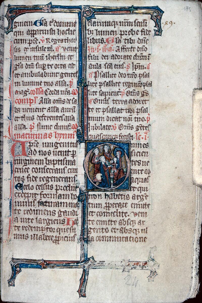 Saint-Quentin, Bibl. mun., ms. 0003, f. 173 - vue 1