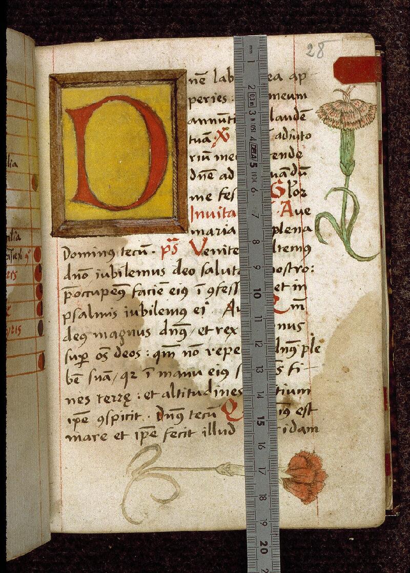 Solesmes, Bibl. abbaye Saint-Pierre, ms. 0018, f. 028 - vue 1