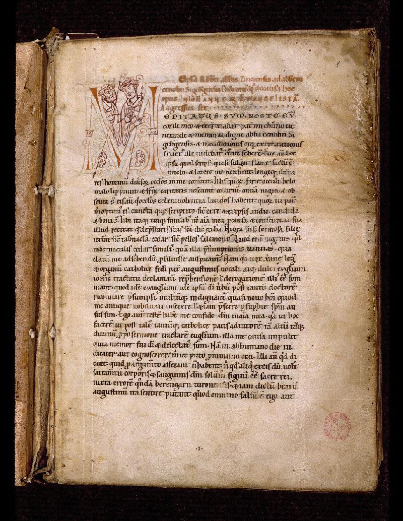 Solesmes, Bibl. abbaye Saint-Pierre, ms. 0346, f. 001 - vue 2