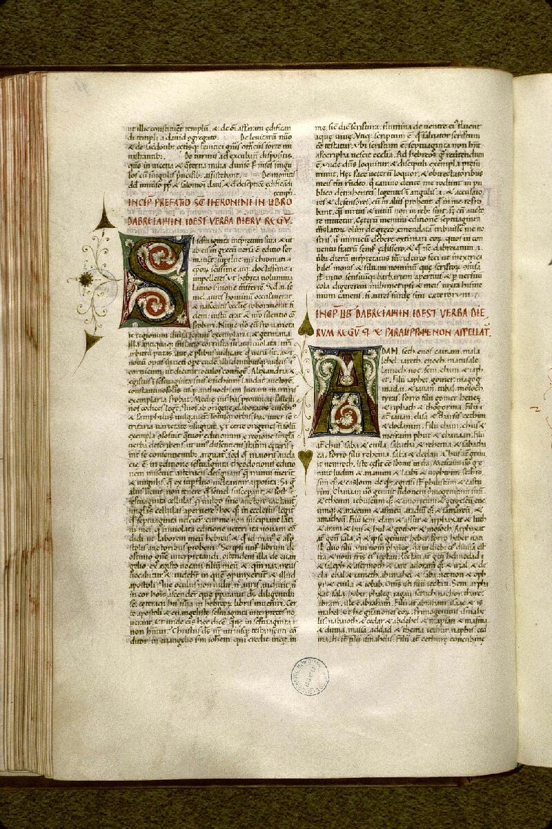 Toulon, Bibl. mun., ms. 0001, f. 098v - vue 1