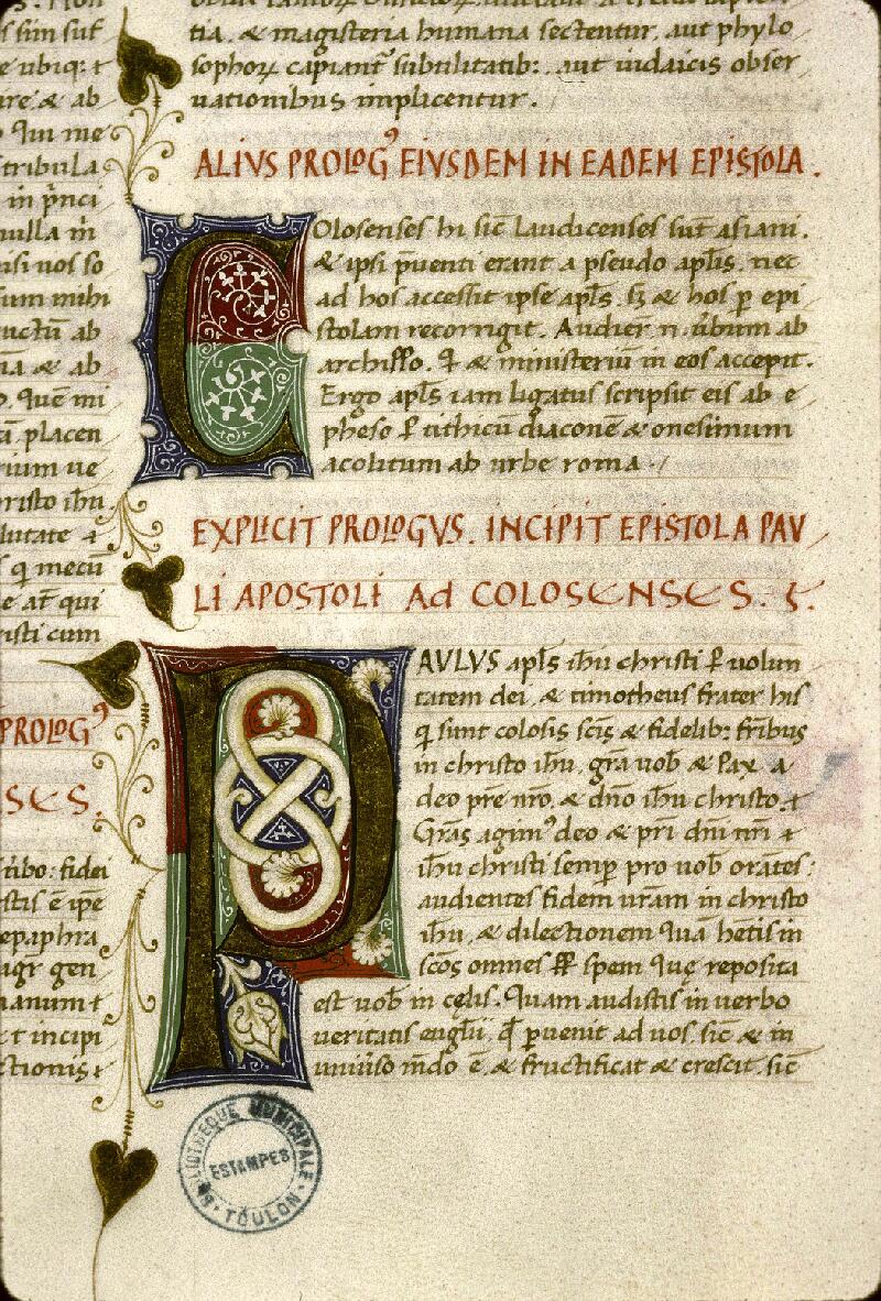 Toulon, Bibl. mun., ms. 0001, f. 304 - vue 2