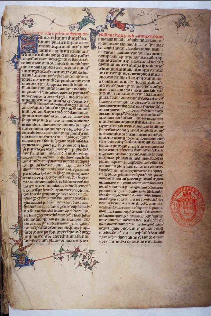 Toulouse, Bibl. mun., ms. 0149, f. 001 - vue 1