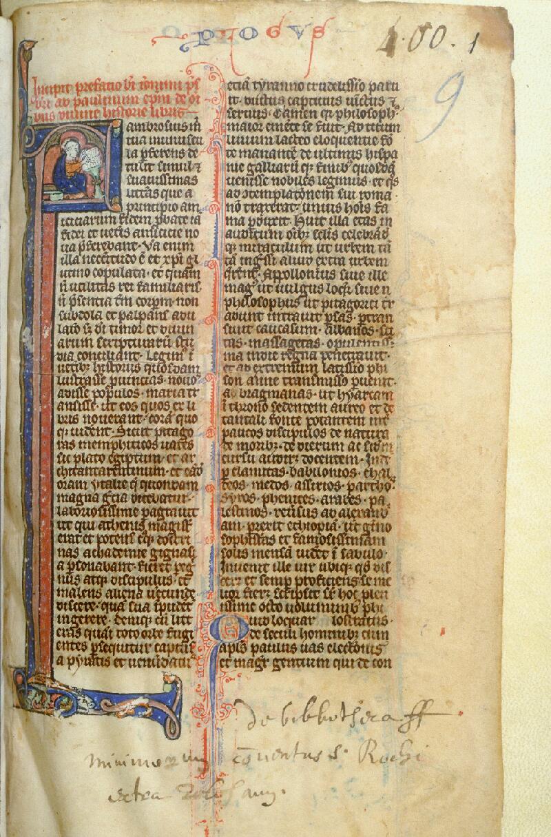 Toulouse, Bibl. mun., ms. 0009, f. 001 - vue 1