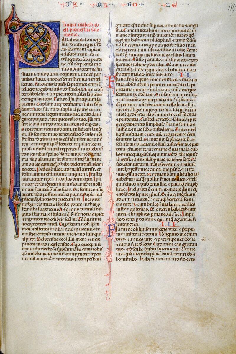 Toulouse, Bibl. mun., ms. 0013, f. 189 - vue 1