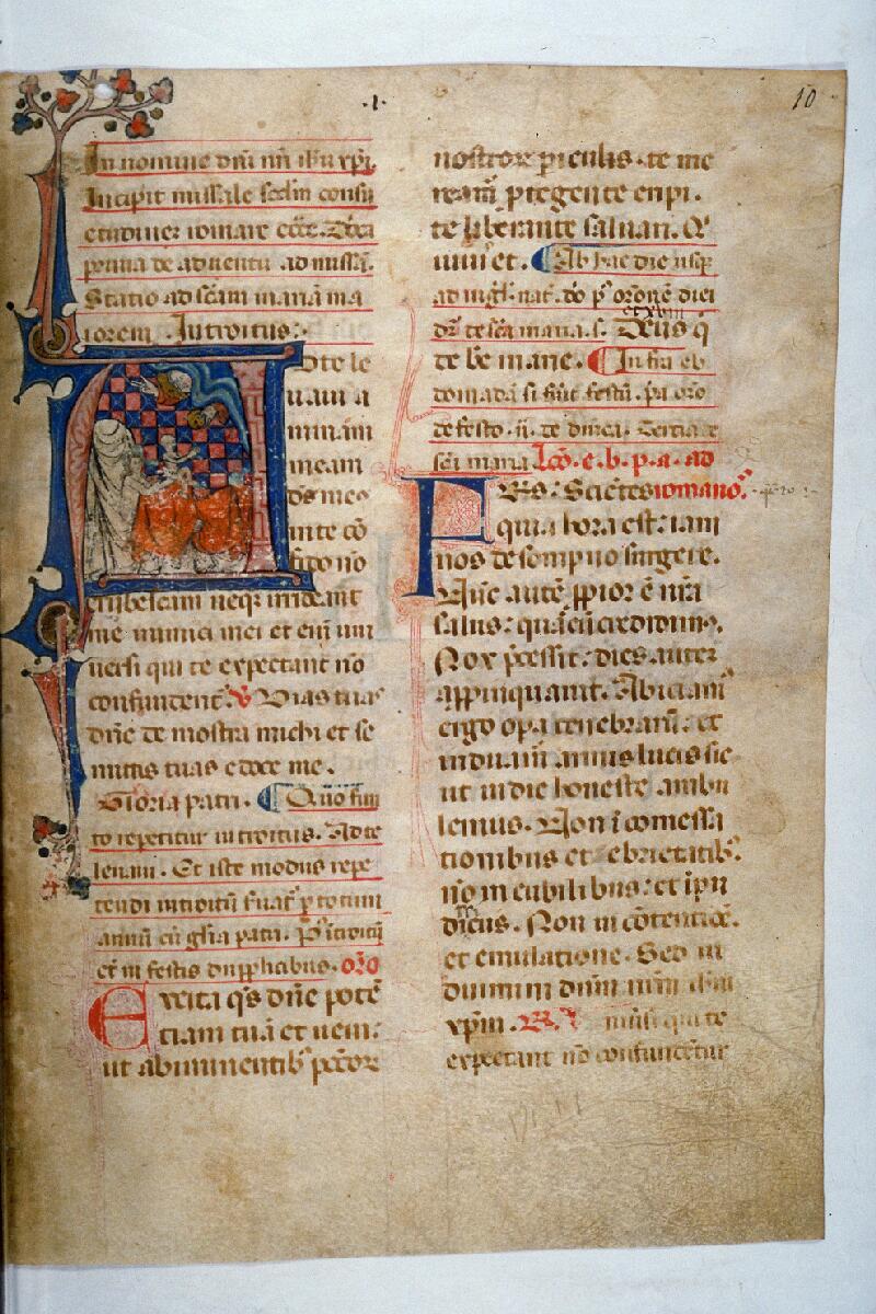 Toulouse, Bibl. mun., ms. 0089, f. 010 - vue 1