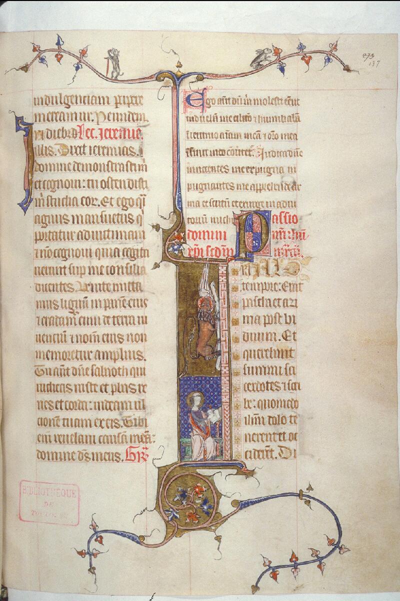Toulouse, Bibl. mun., ms. 0090, f. 137 - vue 1