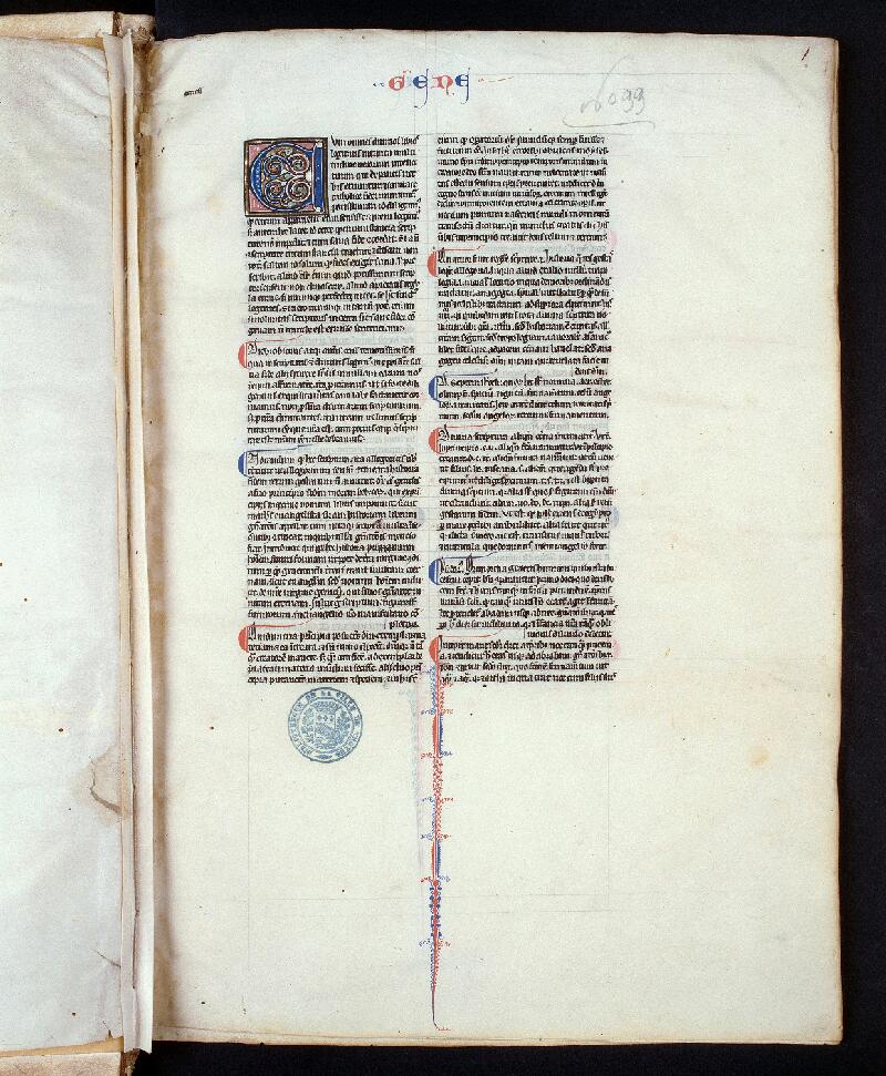 Troyes, Bibl. mun., ms. 0033, t. I, f. 001 - vue 1