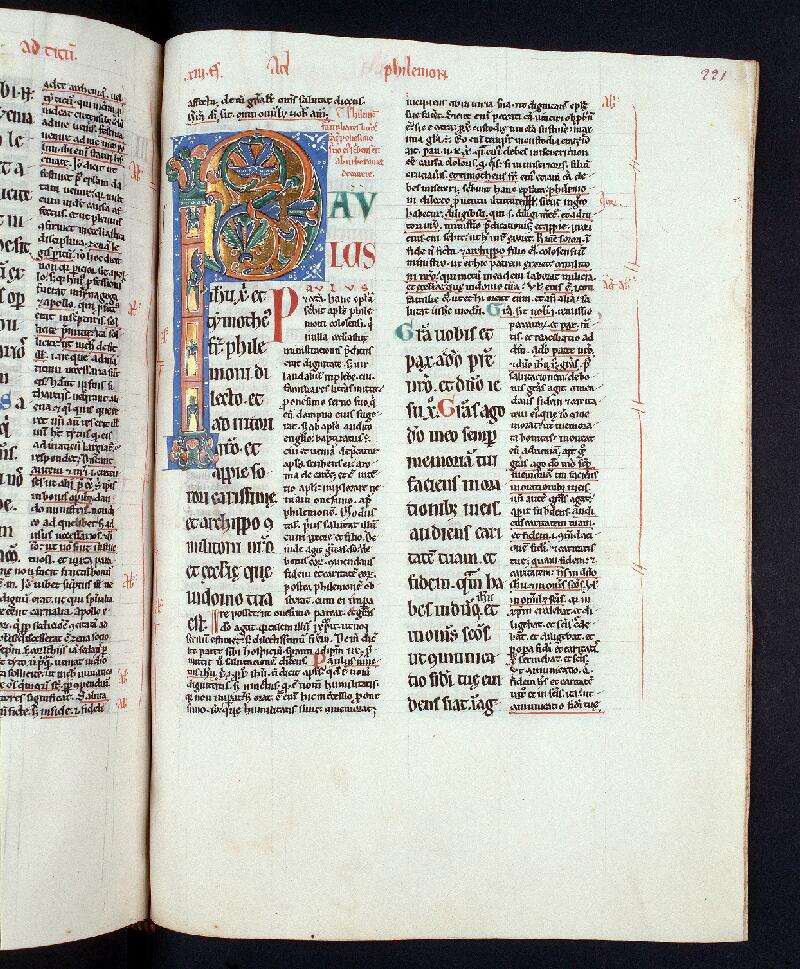 Troyes, Bibl. mun., ms. 0048, f. 221 - vue 1