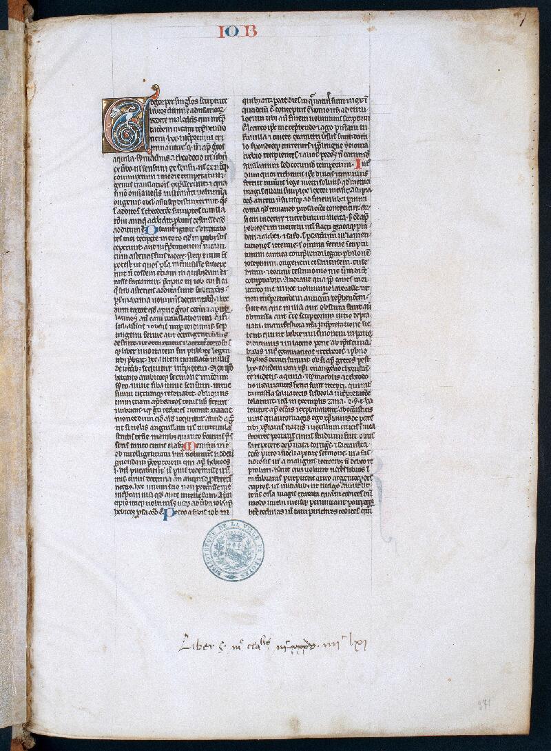 Troyes, Bibl. mun., ms. 0083, f. 001 - vue 1