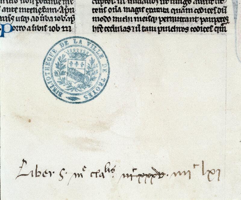 Troyes, Bibl. mun., ms. 0083, f. 001 - vue 3