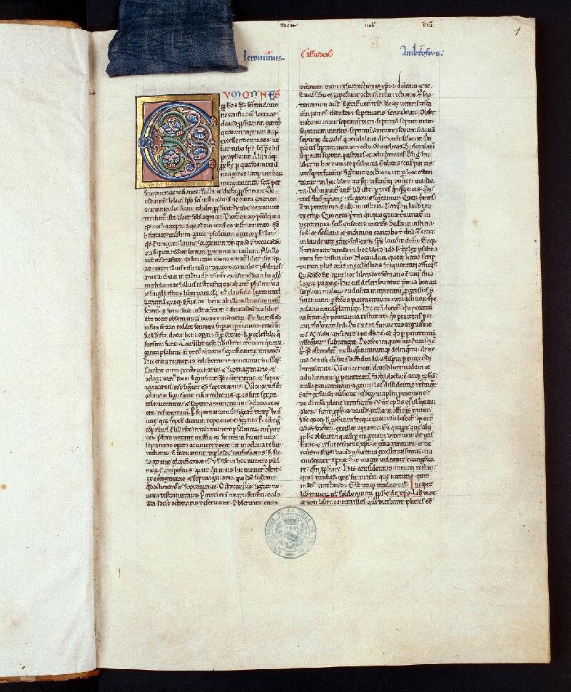 Troyes, Bibl. mun., ms. 0092, t. I, f. 001 - vue 1