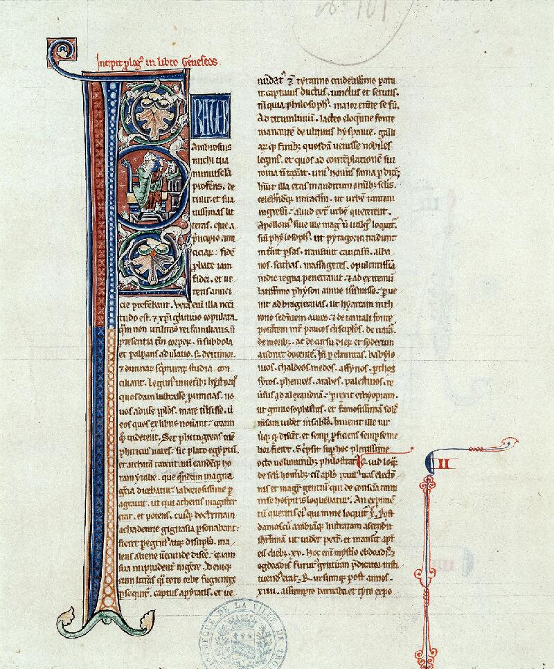 Troyes, Bibl. mun., ms. 0101, f. 001 - vue 2