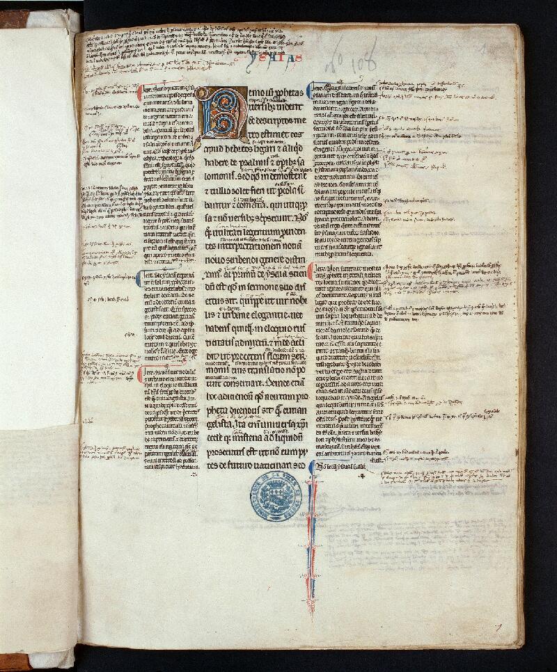 Troyes, Bibl. mun., ms. 0108, f. 001 - vue 1