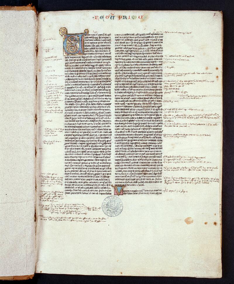 Troyes, Bibl. mun., ms. 0111, f. 001 - vue 1