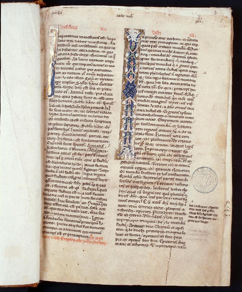Troyes, Bibl. mun., ms. 0123, f. 001 - vue 1