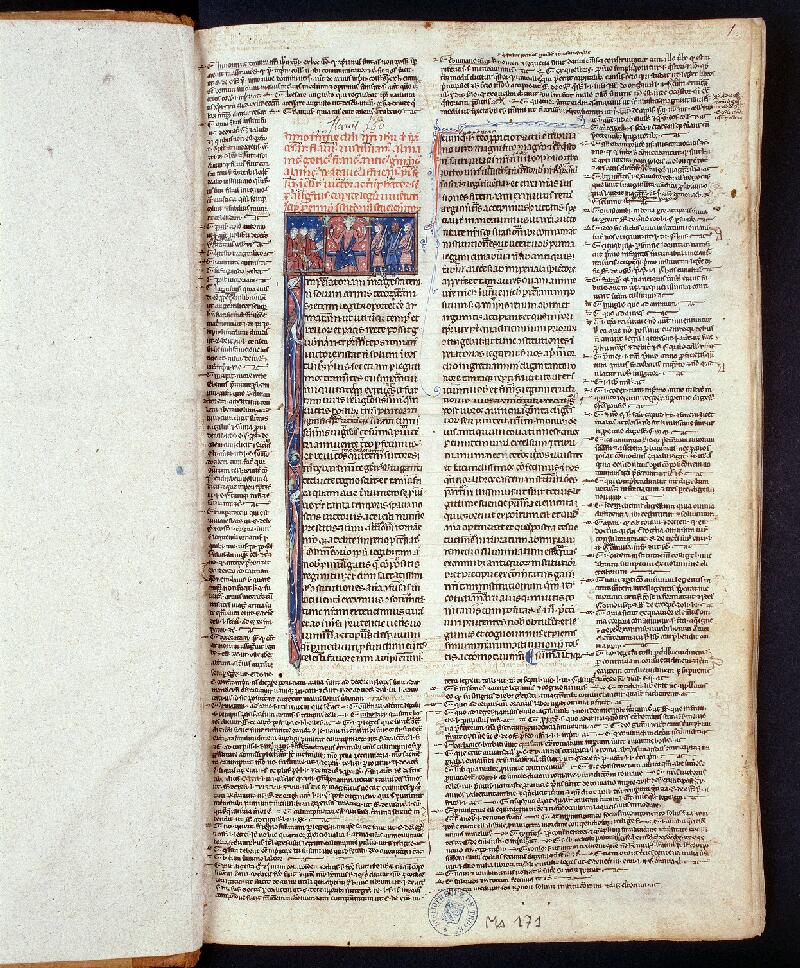 Troyes, Bibl. mun., ms. 0171, f. 001 - vue 1