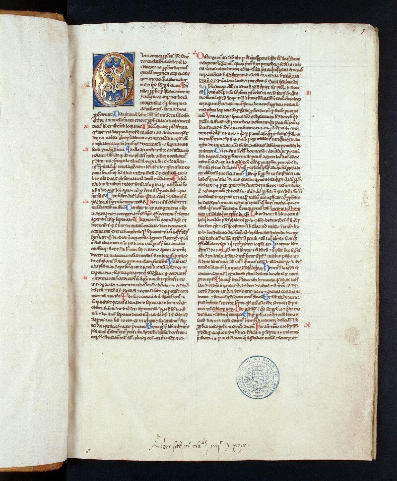 Troyes, Bibl. mun., ms. 0295, f. 001 - vue 1