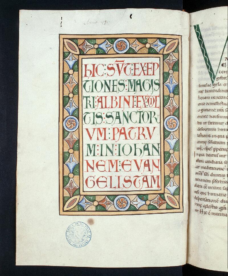 Troyes, Bibl. mun., ms. 0441, f. de garde v