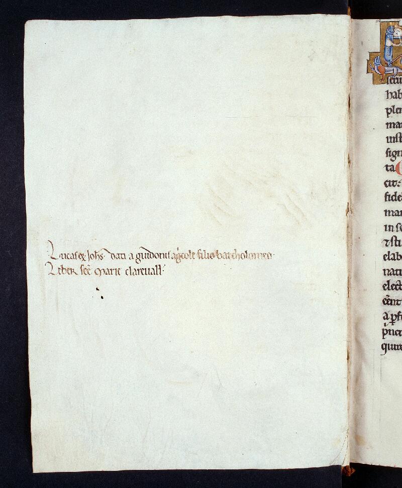 Troyes, Bibl. mun., ms. 0449, f. de garde v - vue 1
