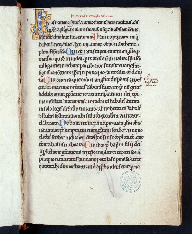 Troyes, Bibl. mun., ms. 0449, f. 001 - vue 1