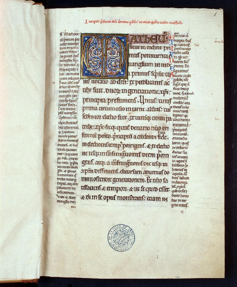 Troyes, Bibl. mun., ms. 0484, f. 001 - vue 1