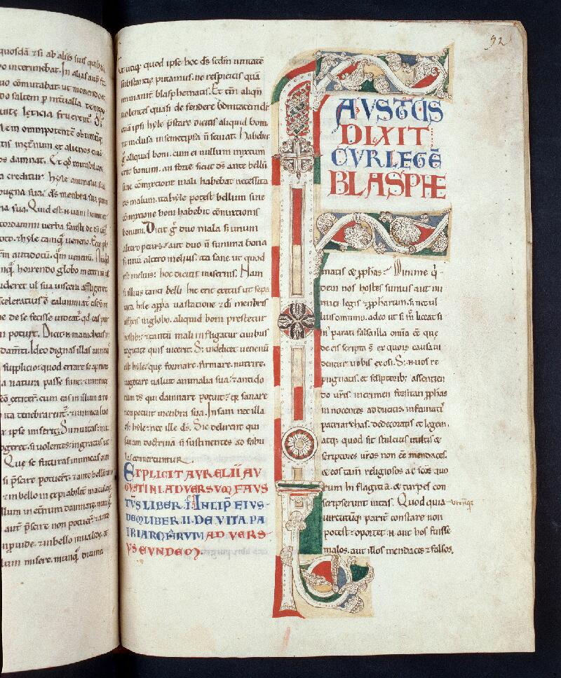 Troyes, Bibl. mun., ms. 0527, f. 092 - vue 1