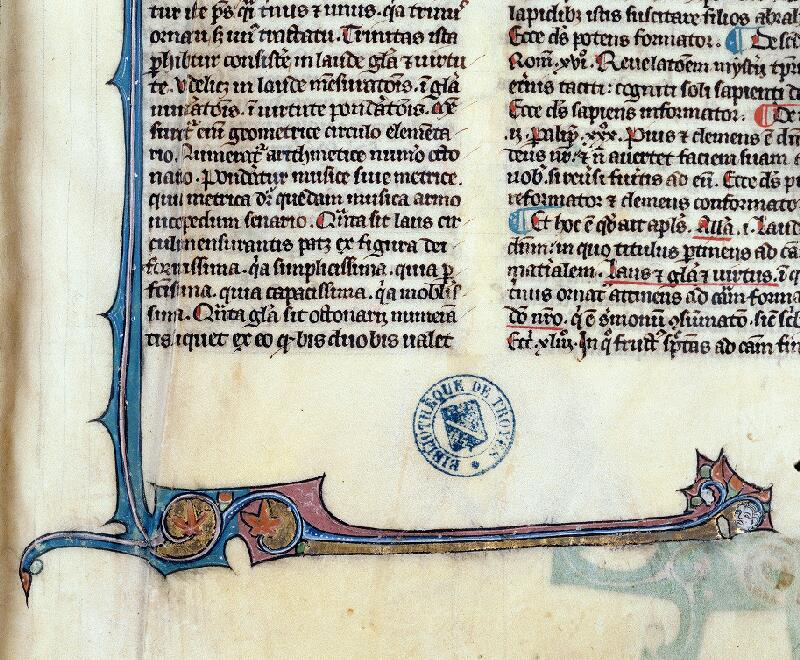 Troyes, Bibl. mun., ms. 0556, f. 001 - vue 3