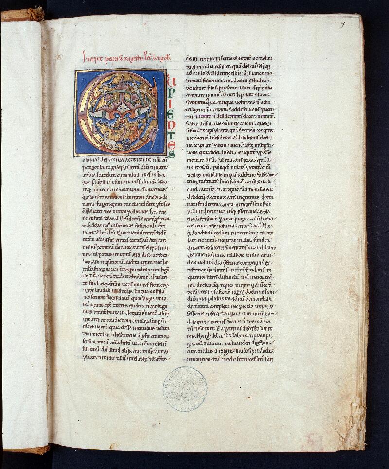Troyes, Bibl. mun., ms. 0588, f. 001 - vue 1