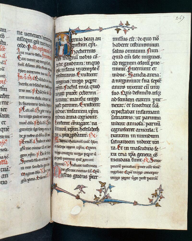 Troyes, Bibl. mun., ms. 0850, f. 267 - vue 1