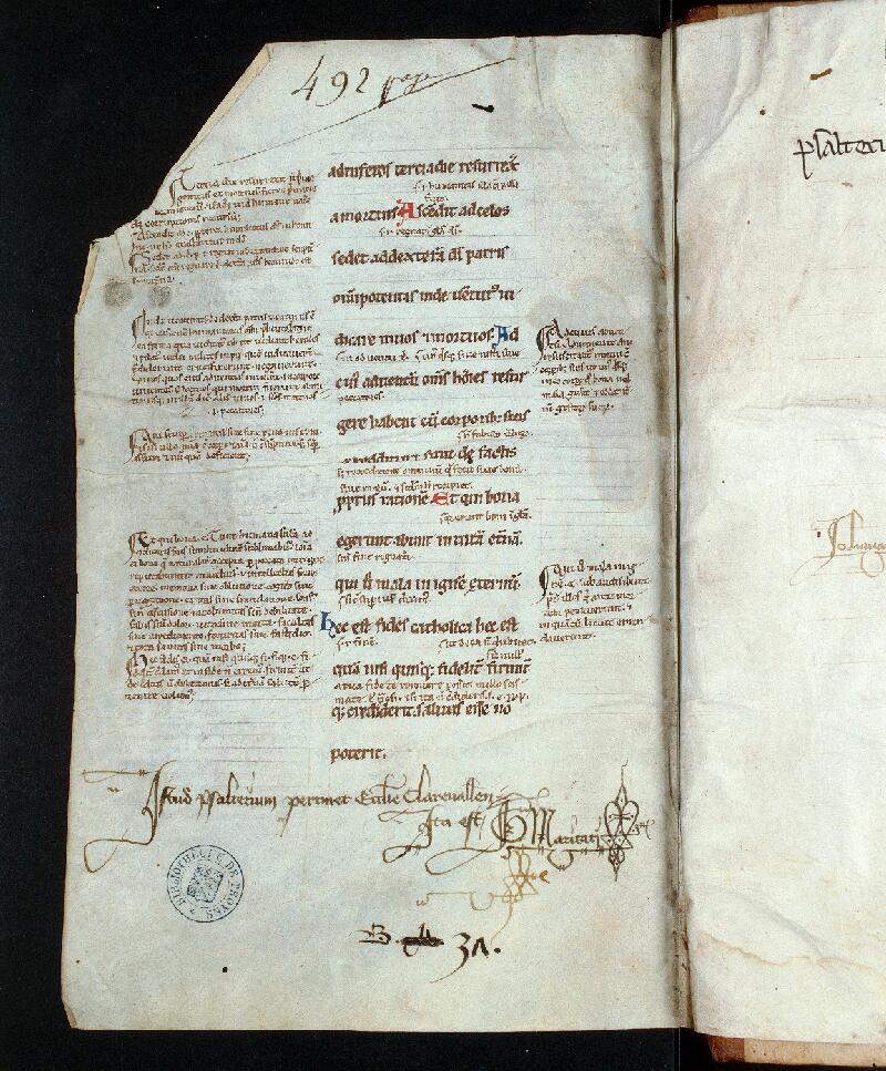 Troyes, Bibl. mun., ms. 0925, f. 247v - vue 1