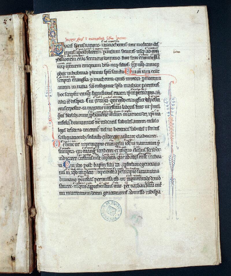 Troyes, Bibl. mun., ms. 1029, f. 001 - vue 1