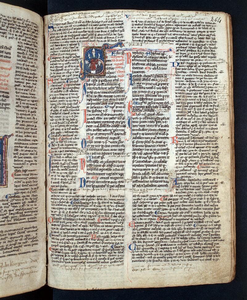 Troyes, Bibl. mun., ms. 1244, f. 264 - vue 1