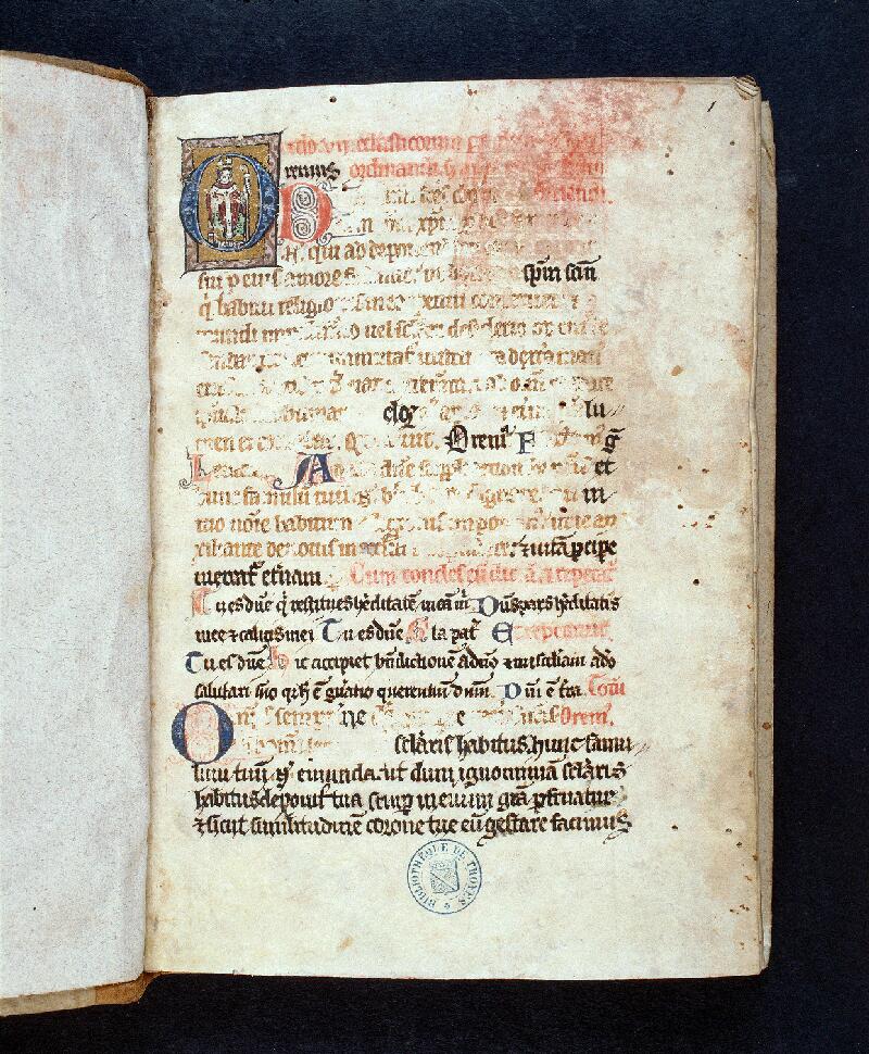 Troyes, Bibl. mun., ms. 1341, f. 001 - vue 1
