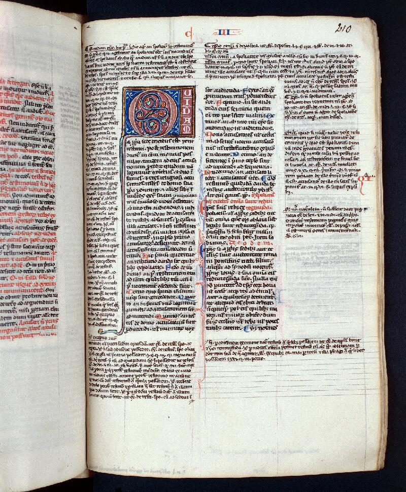 Troyes, Bibl. mun., ms. 1421, f. 210 - vue 1