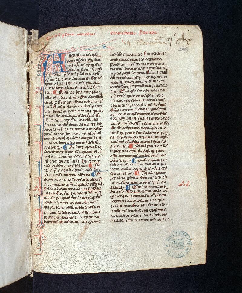 Troyes, Bibl. mun., ms. 1714, f. 249