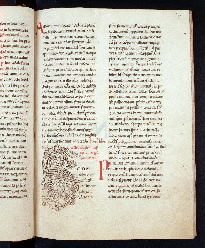 Troyes, Bibl. mun., ms. 2274, f. 037 - vue 1
