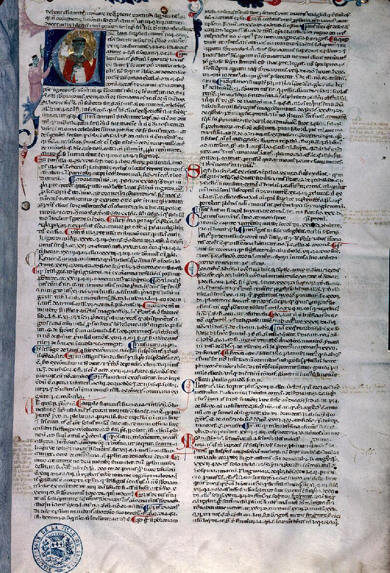 Troyes, Bibl. mun., ms. 0073, f. 001 - vue 1