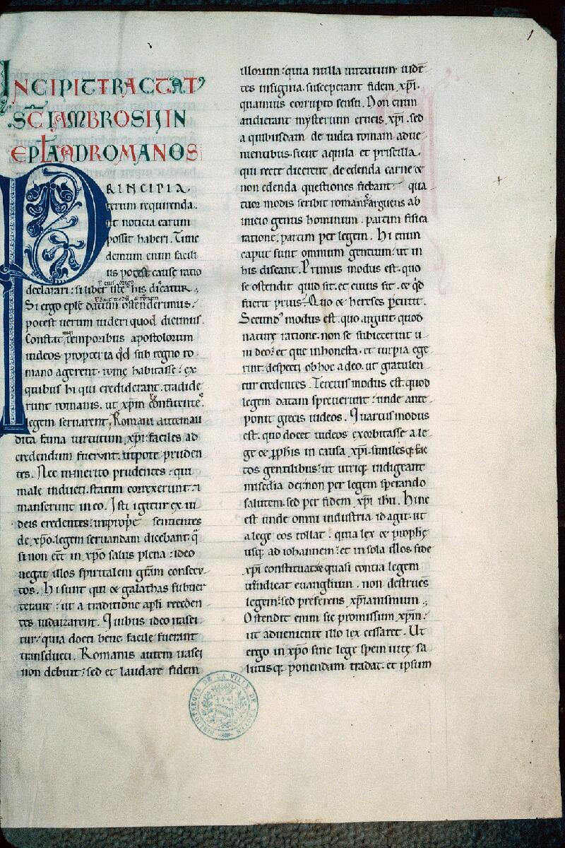 Troyes, Bibl. mun., ms. 0128, f. 001