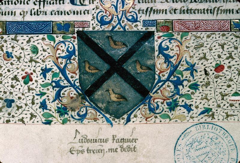 Troyes, Bibl. mun., ms. 0129, f. 001 - vue 3