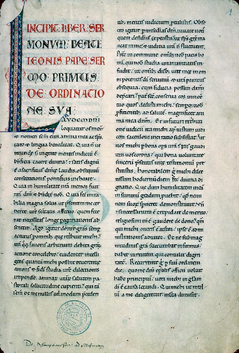 Troyes, Bibl. mun., ms. 0225, f. 001
