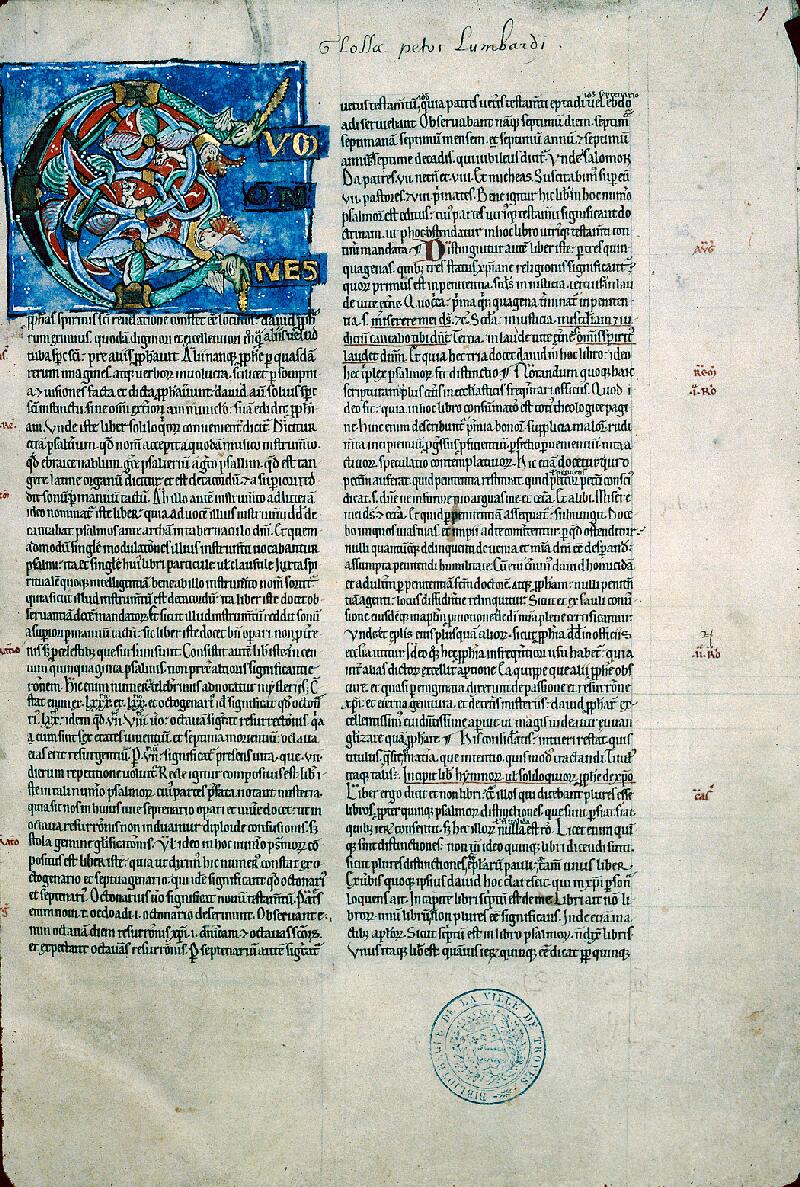 Troyes, Bibl. mun., ms. 0229, f. 001