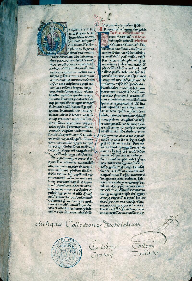 Troyes, Bibl. mun., ms. 0247, f. 002 - vue 1