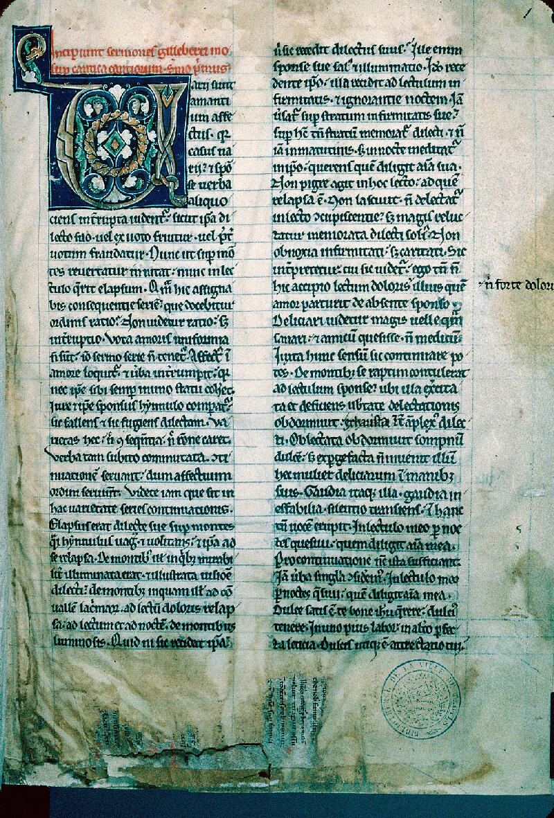 Troyes, Bibl. mun., ms. 0410, f. 001 - vue 1